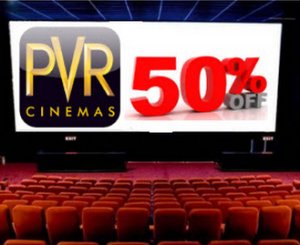 pvr cinemas 50% off movie tickets