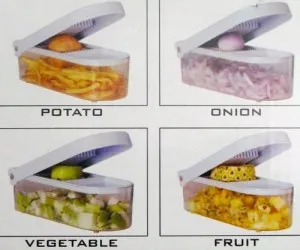 Ganesh Vegetable & Fruit Chopper Cutter With Free Chop Blade & Cleaning Tool Rs 171 amazon