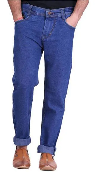 Hultung Stretchable Blue Cotton Jeans (Size-30)