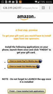 amazon whatsapp scam install apps