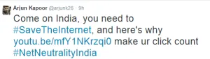 arjun kapoor save the internet dealnloot