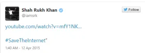 shahrukh khan net neutrality dealnloot