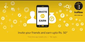traffline app refer and earn freecharge vouchers