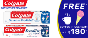 buy colgate toothpaste and get ice cream or coffee free