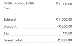  giftbig woohoo gift card 20% off