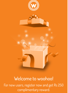  install woohoo app and get Rs 250 free
