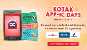 kotak bank Rs 200 gift voucher free