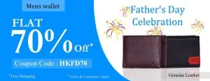 Hidekraft Mens Wallet flat 70% off