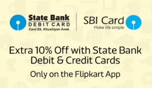 SBI Card 10 off flipkart app