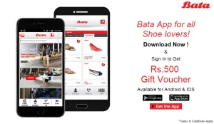 bata app get Rs 500 off on Rs 501 voucher