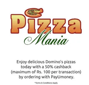  dominos pizza payumoney 50% cashback
