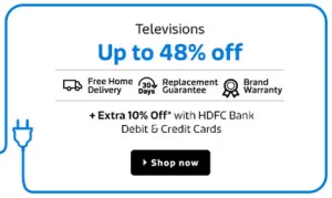  flipkart home electronics sale televisions
