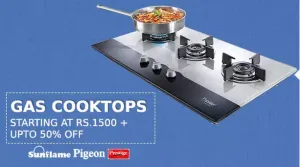  gas cooktops at upto 68% off + 50% extra cashback