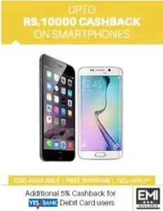  get upto Rs 10000 cashback on mobile phones paytm electronics sale