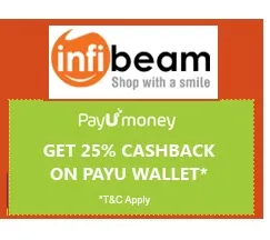 infibeam 25% cashback payumoney wallet