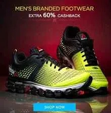 Mens-branded-shoes-extra-60-cashback-Paytm