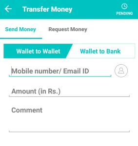 mobikwik tranfer wallet balance