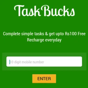 taskbucks app free paytm cash