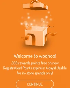  woohoo 200 points free