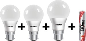 Eveready 3 W, 5 W, 7 W LED 6500K Cool Day Light Combo Bulb Rs 500 only