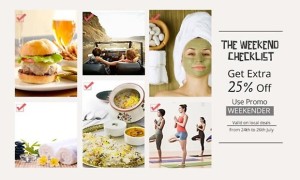 Groupon Local deal Extra 25 off