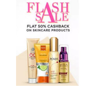 Paytm Skin care at extra 50 cb