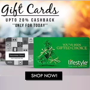 Paytm gift Cards at upto 20 cb