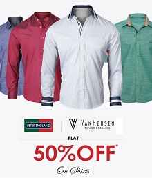 Peter-england-van-heusen-mens-shirts-flat-50-off-Trendin