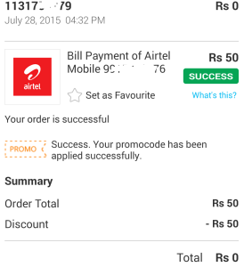 alive app paytm Rs 50 coupon proof