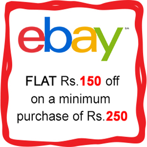ebay Rs 150 off on Rs 250 + extra 10 cashback