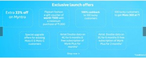 flipkart moto g 3rd generation launch offers