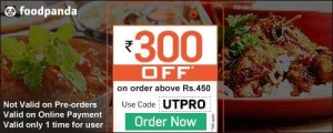  foodpanda Rs 300 off on Rs 450