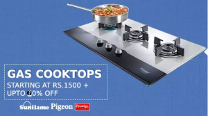 gas cooktops at huge discounts + extra 60 cashback