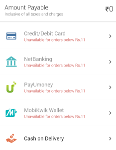grofers Rs 51 products free of cost cash on delivery
