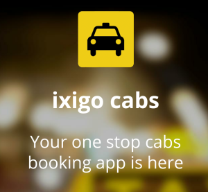 ixigo cabs Rs 100 free