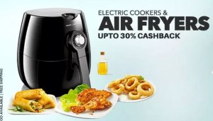 paytm air fryers at extra 30 cashback