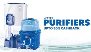 paytm water purifiers at flat 30 extra cashback