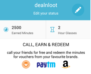 ringr app 2500 points and 2 hourglasses proof