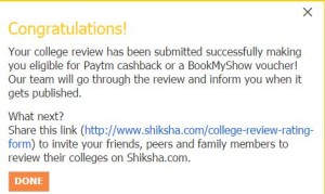 shiksha Rs 100 paytm cash free