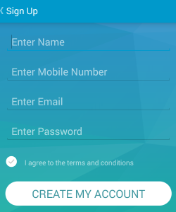 shmart wallet create new account