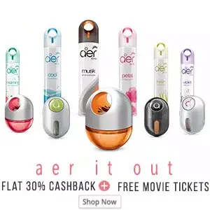 Paytm Godrej Aer 30 cb Free movie voucher
