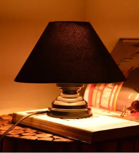 Pepperfry Yashasvi Bold Black Table Lamp  at Rs 359