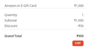 amazon gift card woohoo 5% off