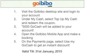 goibibo Rs 5000 gocash voucher amazon freedom sale