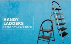 handy ladders extra 50% cashback paytm