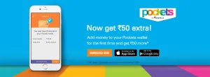 pockets-wallet-offer-add Rs 500 & get Rs 100 Free
