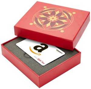 Amazon.in Red Gift Card Box - Rs.2000, White Card Rs 1900 only