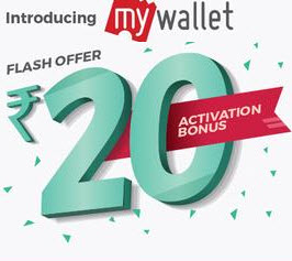 Bookmyshow Free Rs 20 on activating Wallet
