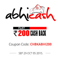 Abhibus offering to get Bus Booking Rs.200 Cashback on Rs. 400