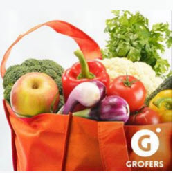 Grofers Buy Groceries at flat 20 off + Extra 20 cb